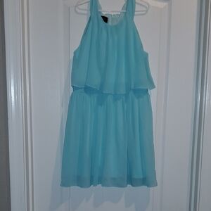 Iz Byer Light Blue Kids Formal Dress